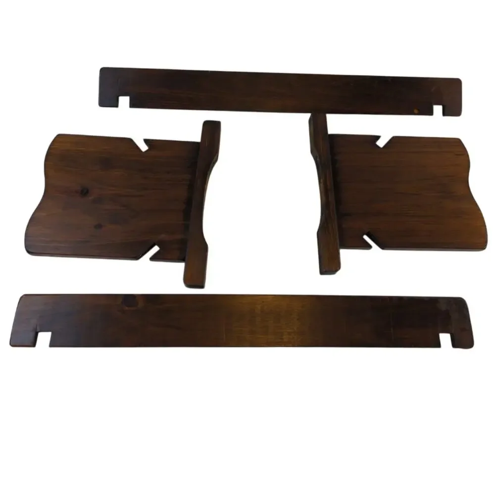 Vintage Wooden Book Trough Tabletop Book Stand